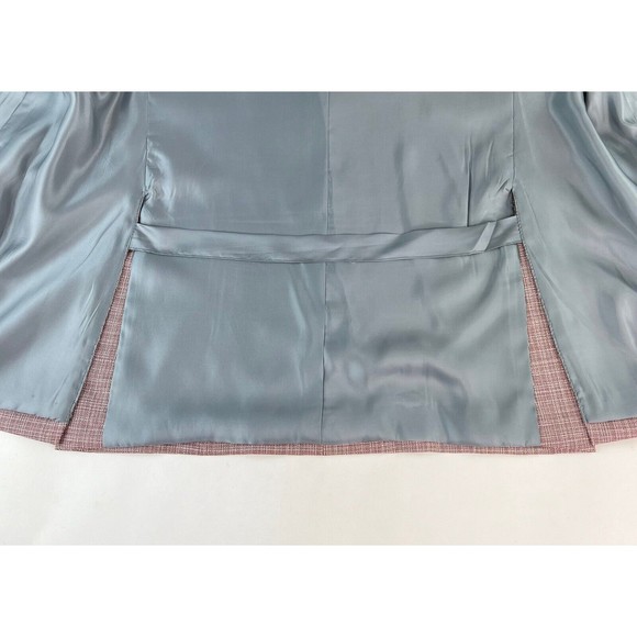 S. Cohen Custom Lanificio di Pray Wool Sport Coat Blazer Plaid Red Mens 44T - Picture 10 of 14